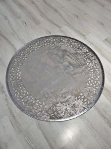 Eko Halı Bıanca BNC01 Vizon Bronze 120X120 Yuvarlak Deri Halı