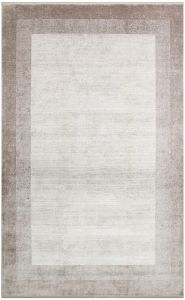 LUGANO LUG 08 BEIGE Art Deco Modern Bordürlü Yüksek Kalite Sık Dokuma Salon Halıs 160x230 cmı