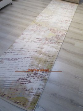 Halı Sarayı Solfej NM940A Hardal 80x150 cm Kesme Yolluk