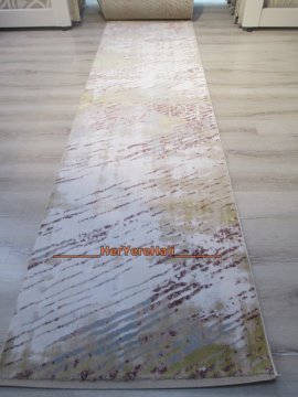 Halı Sarayı Solfej NM940A Hardal 80x150 cm Kesme Yolluk