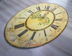 Foto Baskılı Oval Halı Artist Saat 90x140 CM