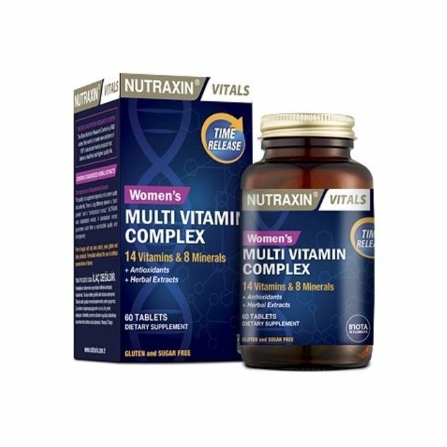 Nutraxin Multivitamin Mineral Kompleksi 60 Tablet - Kadınlara Özel