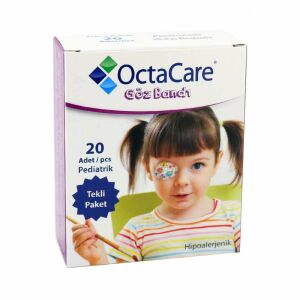 Octacare Pediatrik Göz Bandı KIZ 20 Adet Hipoalerjik