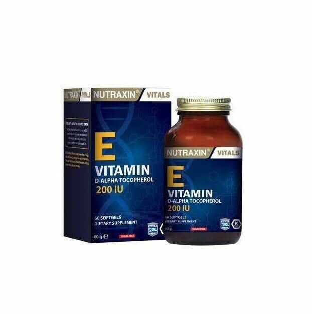 Nutraxin Vitamin E 200IU 60 Yumuşak Kapsül