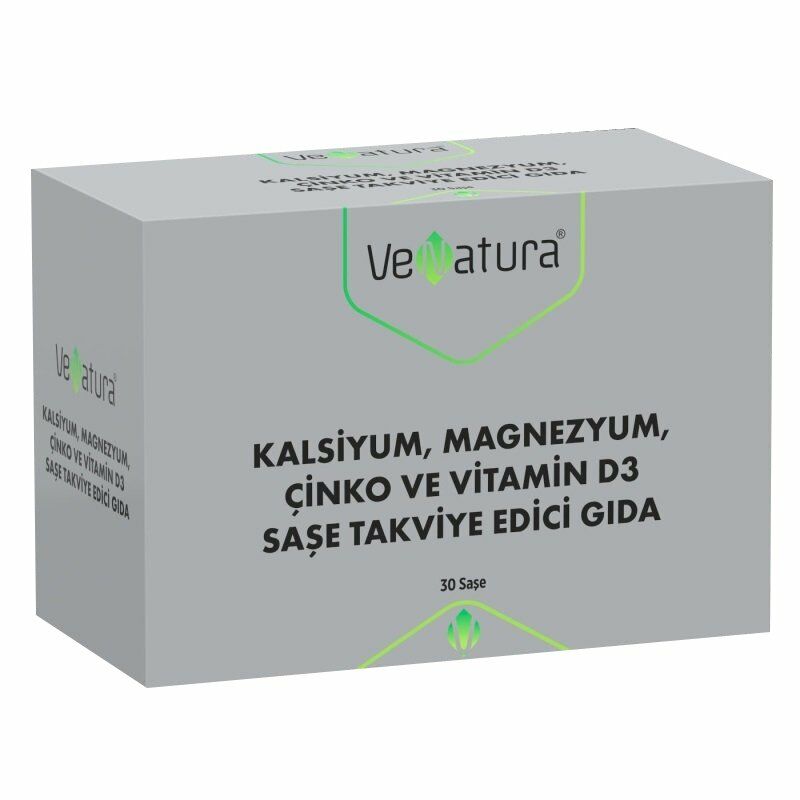 Venatura Kalsiyum Magnezyum Çinko Vitamin D3 30 Saşe