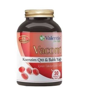 Vacom 30 Kapsül - Koenzim Q10 - Balık Yağı