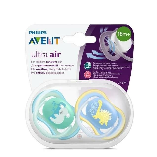 Avent SCF349/11 Ultra Air Silikon Emzik 18+ Ay Mavi