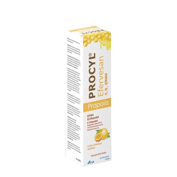 Procyl Propolis Vit C D Çinko 20 Efervesan Tablet