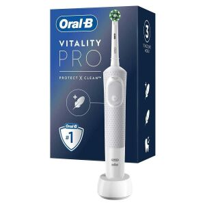 Oral-B D103 Vitality Pro Cross Action Beyaz Şarjlı Diş Fırçası