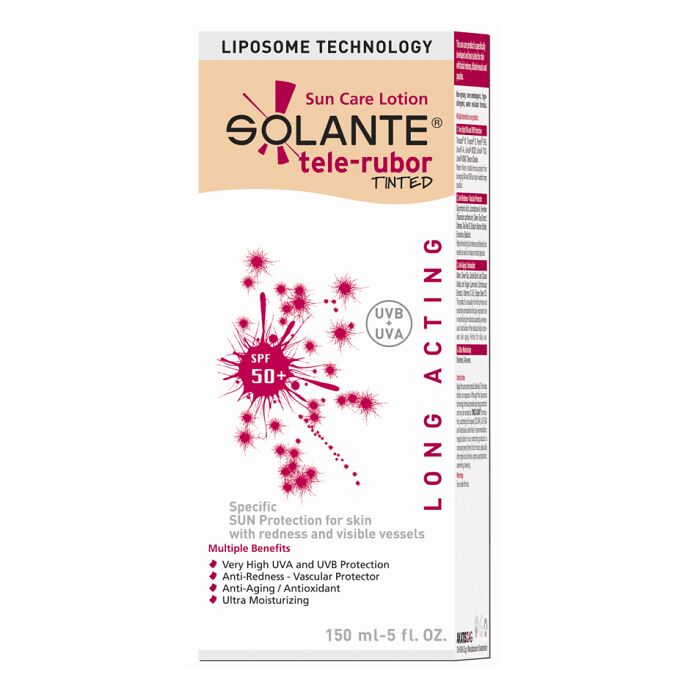 Solante Tele-Rubor Tinted Spf50 Sun Care Lotion 150ml