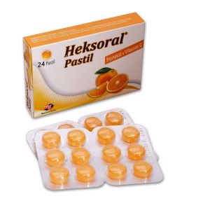 Heksoral Portakal + Vitamin C 24 Pastil
