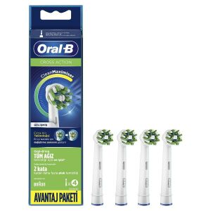 Oral-B Cross Action Şarjlı Diş Fırçası Yedek Başlığı 4'lü