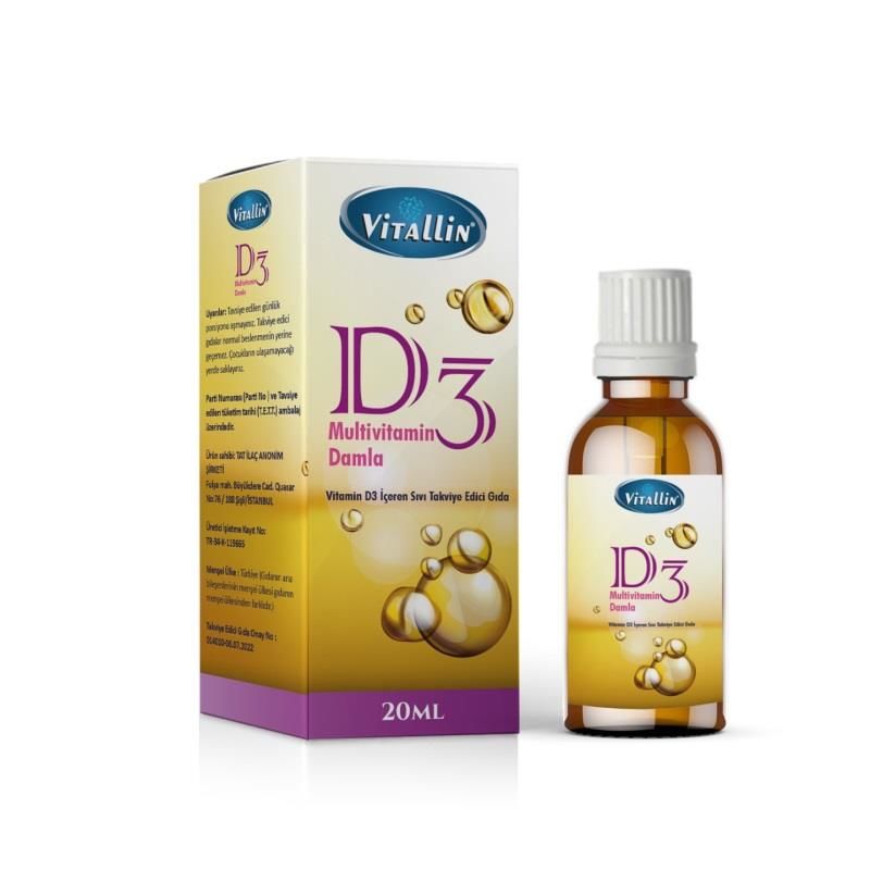 Vitallin D3 Multivitamin Damla 20ml