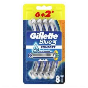 Gillette Blue 3 Comfort Kullan-At Tıraş Bıçağı 8 Adet