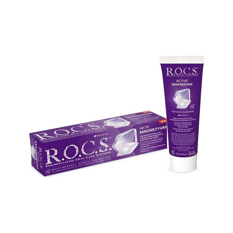 Rocs Aktif Magnezyum Besleyici Diş Macunu 94gr