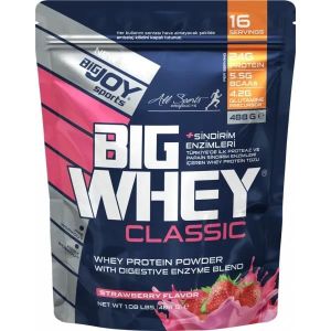 Bigjoy Sports Doypack BIGWHEY Whey Protein Çilek 488g