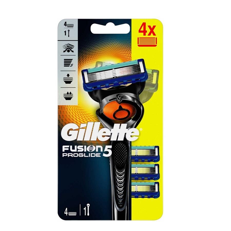 Gillette Fusion Proglide Tıraş Makinesi + 4 Yedek Bıçak