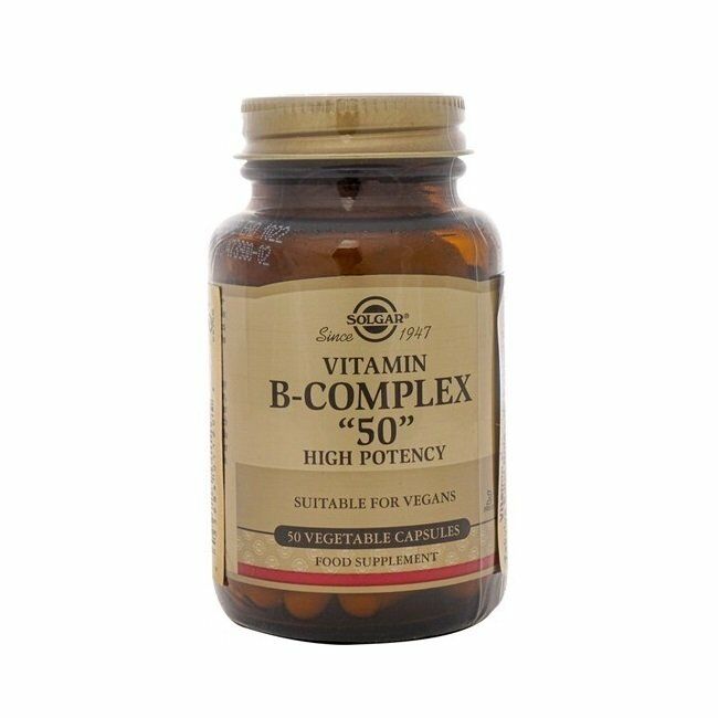 Solgar Vitamin B Complex 50mg 50 Kapsül