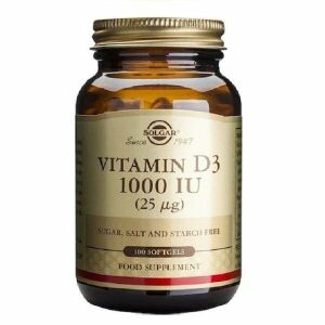 Solgar Vitamin D3 1000IU 100 Softgel Kapsül