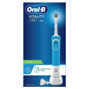 Oral-B Vitality 100 Cross Action Mavi Şarj Edilebilir Diş Fırçası