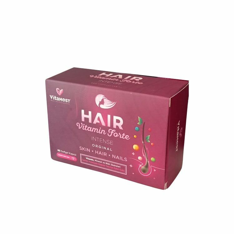 Vitamost Hair Vitamin Forte Intense Orginal Skin Hair Nails 60 Softgel Kapsül