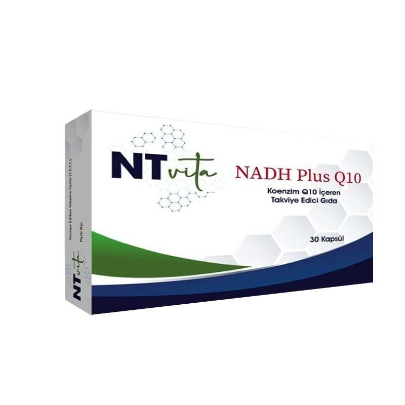NTVita NADH Plus Q10 Koenzim Q10 içeren Takviye Edici Gıda 30 Kapsül