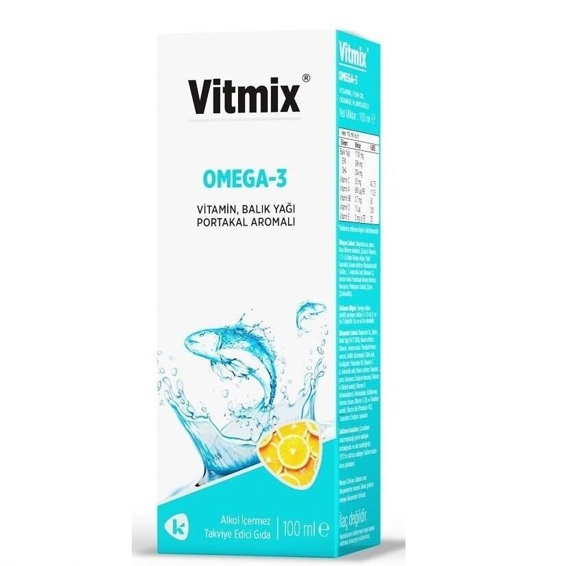 Vitmix Omega 3 Balık Yağı Vitaminli Şurup 100ml