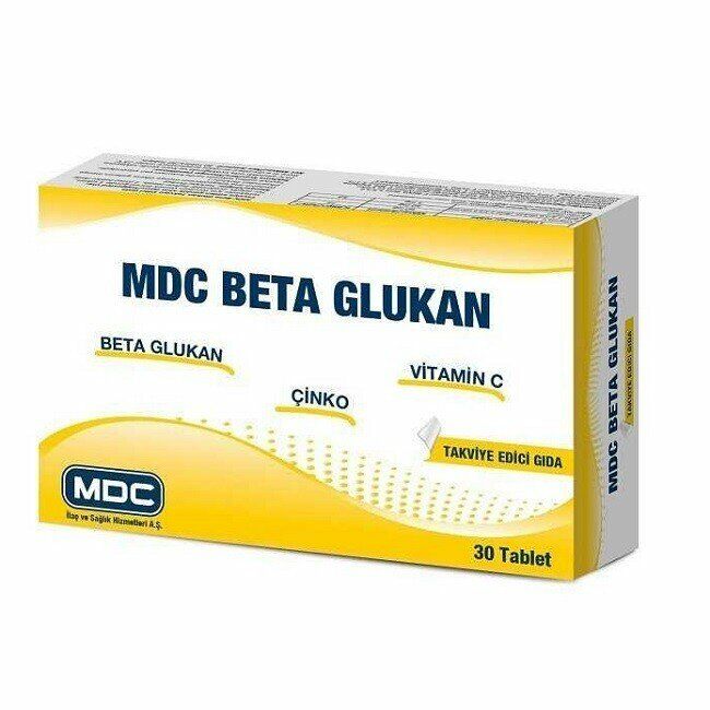 Mdc Beta Glukan Vitamin C Çinko 30 Tablet