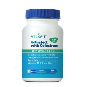 Velavit V-Firstect with Colostrum 30 Vegi Kapsül