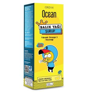Ocean Balık Yağı Şurubu Limon Aromalı 150ml (Kral Şakir)