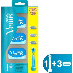 Gillette Venus Tıraş Makinesi + 3 Yedek Hediye Paketi
