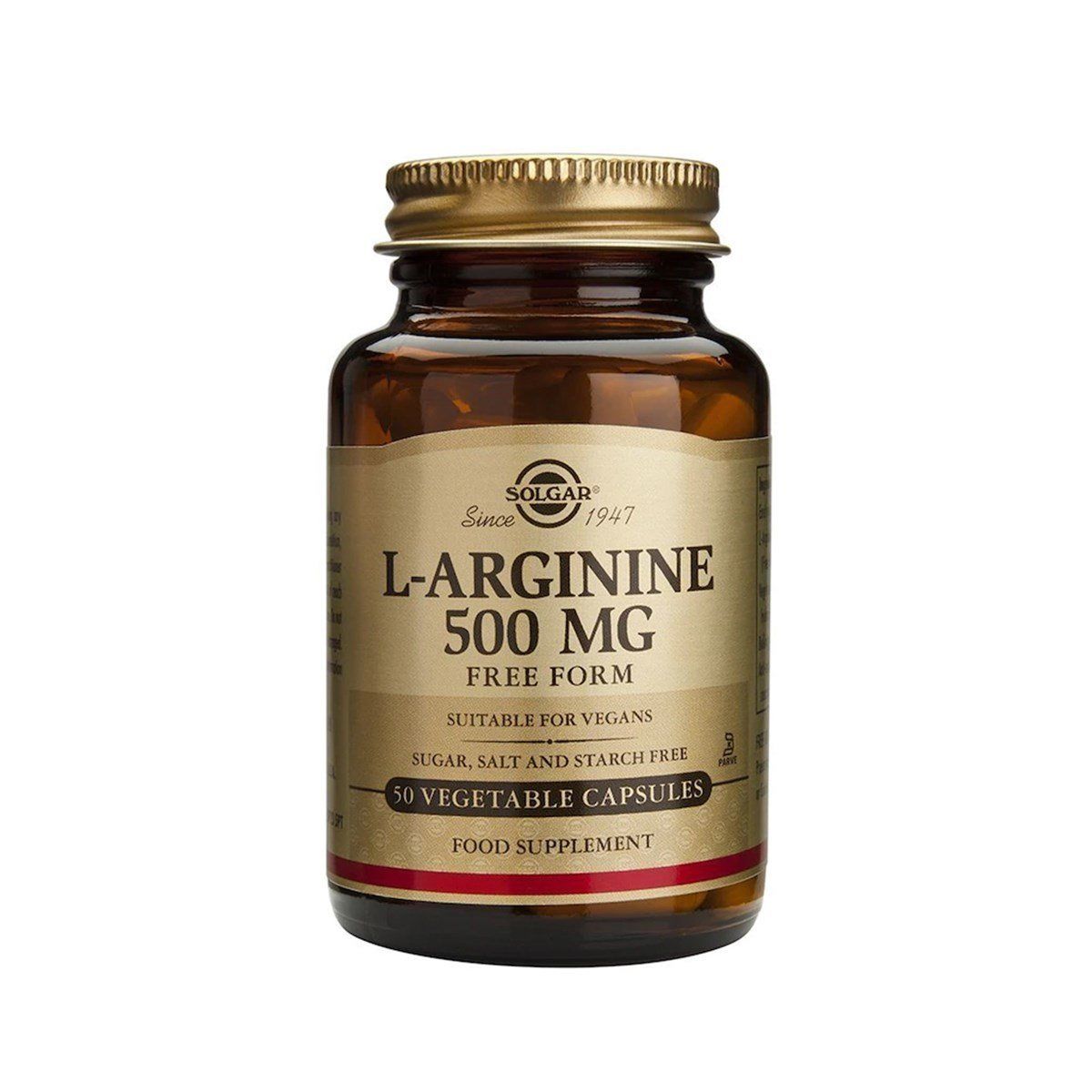 Solgar L-Arginine 500 mg 50 Vegi Kapsül