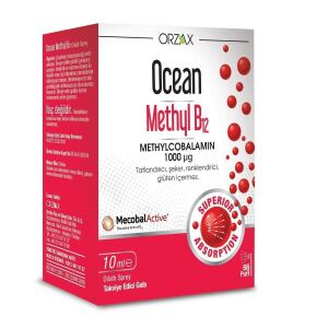 Ocean Methyl B12 Sprey - Methylcobalamin Dil Altı Spreyi 1000 Mcg 10ml