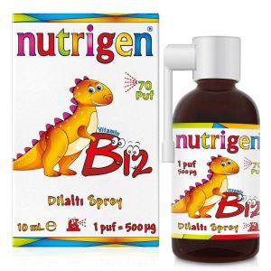 Nutrigen Vitamin B12 (Metilkobalamin) 500mcg Sprey 10ml