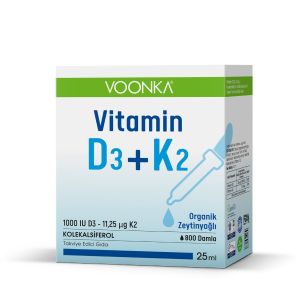 Voonka Vitamin D3+K2 25ml Damla