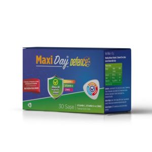 MaxiDay Üçlü Etki Vitamin C, Çinko ve Vitamin D3 30 Saşe