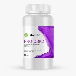 Fitomed Pro-D3K2 Vitamin D3 ve Vitamin K2 30 Kapsül