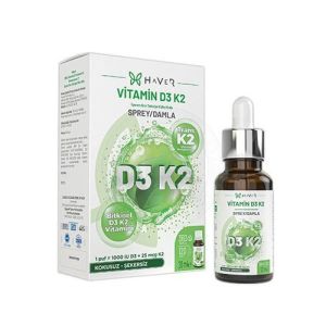 Haver D3K2 Vitamin D3 ve K2 (Menakuinon 7) Sprey 20ml