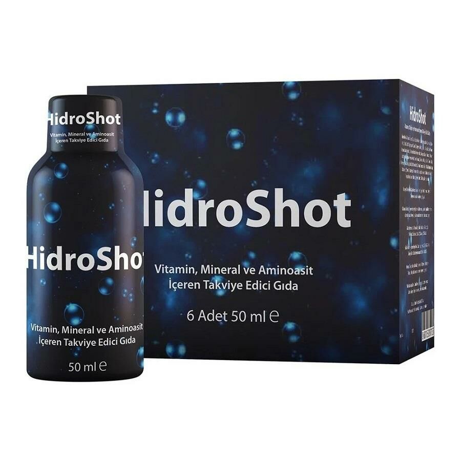 HidroShot Vitamin, Mineral ve Aminoasit 50 ML lik 6 Shot