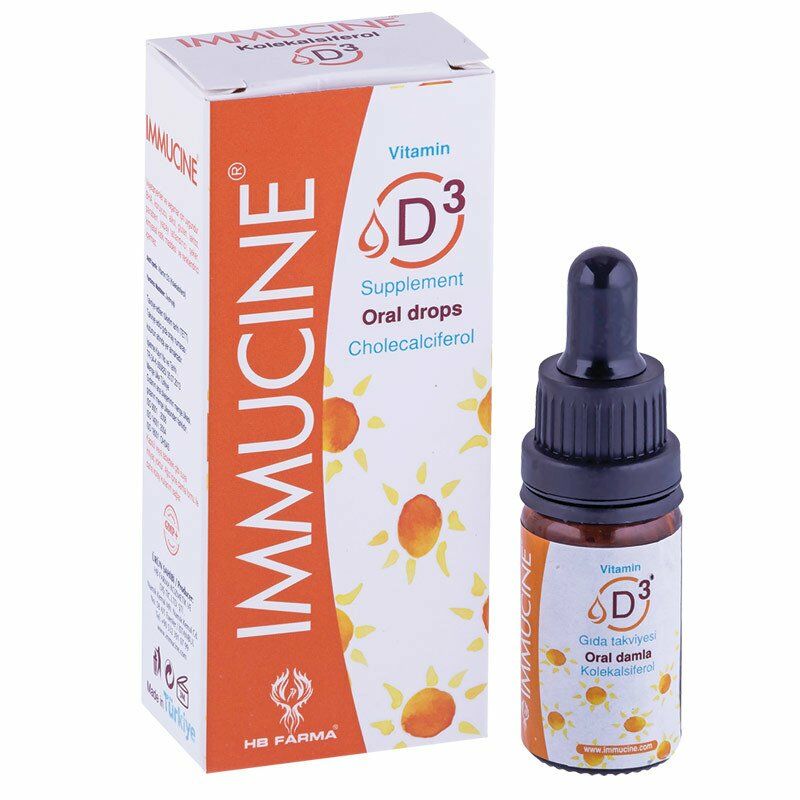 Immucine Vitamin D3 Gıda Takviyesi Oral Damla