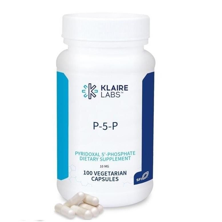 Klaire Labs P-5-P 10mg (Piridoksal 5 Fosfat / Vitamin B6 ) 100 Kapsül