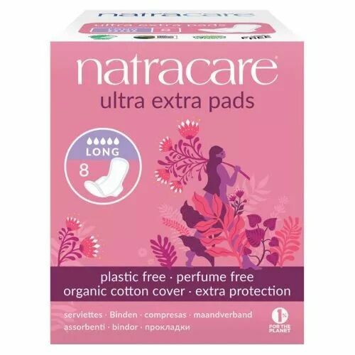 Natracare Ultra Ekstra Ped - Long 8 Adet