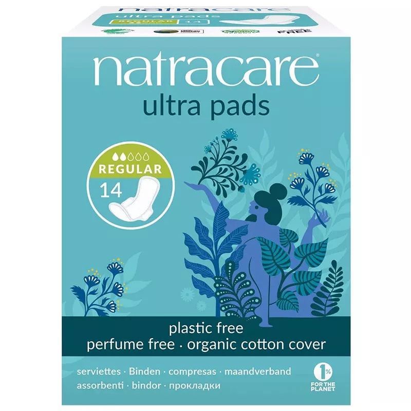 Natracare Organic Cotton Cover Ultra Pads 14 Adet - Regular