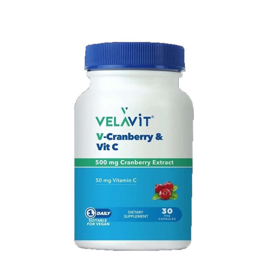 Velavit V-Cranberry & Vit C 30 Kapsül