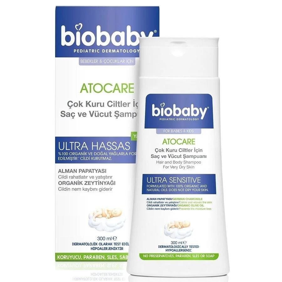 Biobaby Kuru ve Atopik Ciltler İçin Şampuan 300 ml