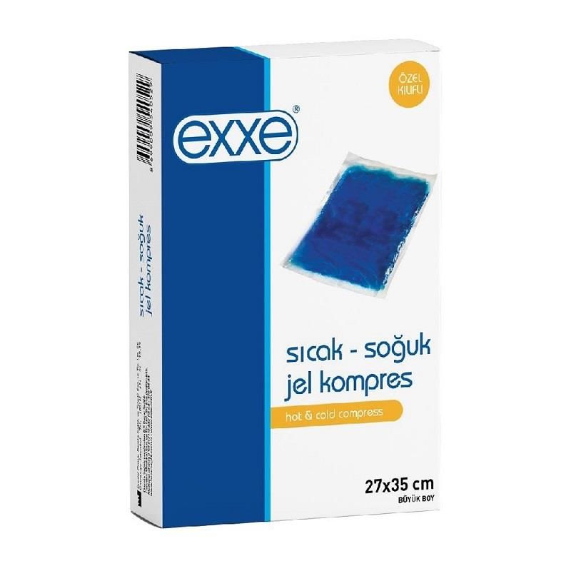 Exxe Sıcak - Soğuk Jel Kompres Büyük Boy Özel Kılıflı 27x35cm