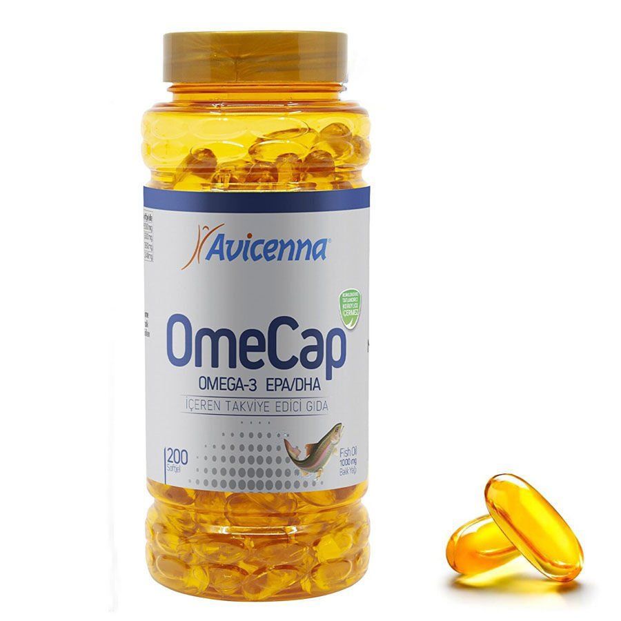 Avicenna Omecap Omega 3 Softjel 200 Balık Yağı Kapsül