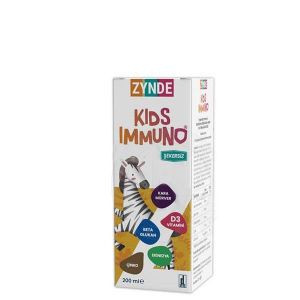 Zynde Kids Immuno Kara Mürver, Beta Glukan Sıvı 200 ML Şurup