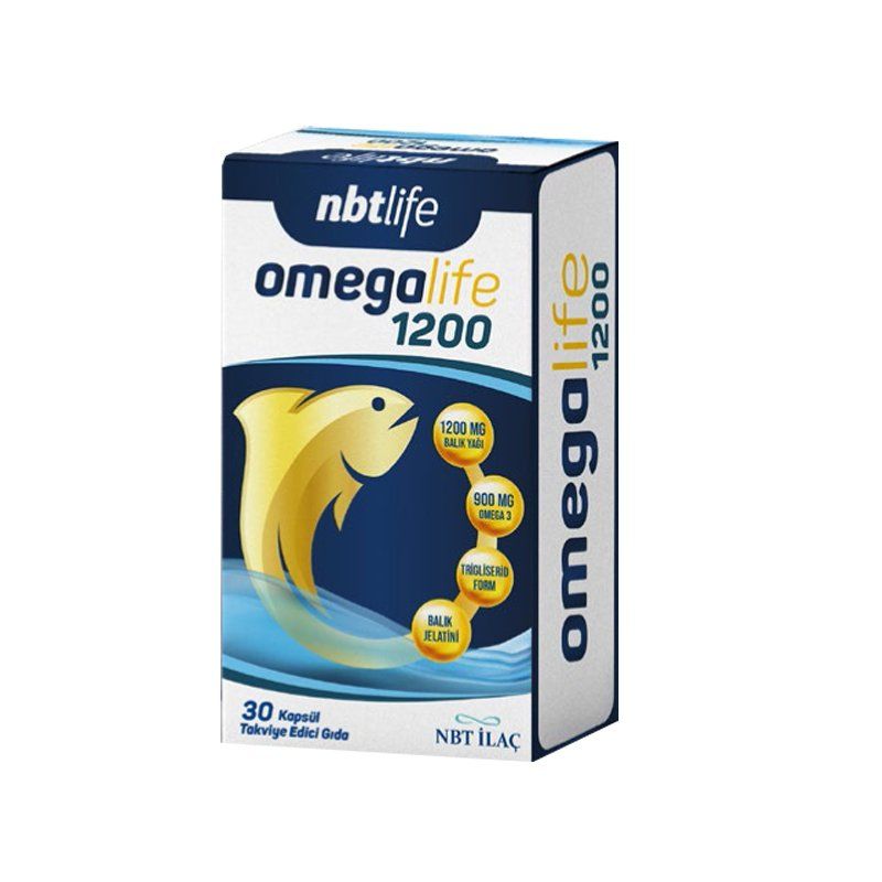 NBTLife Omegalife 1200 Kapsül 30 lu