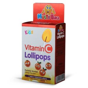 Multiball Kids Vitamin C Lollipops 7 Adet